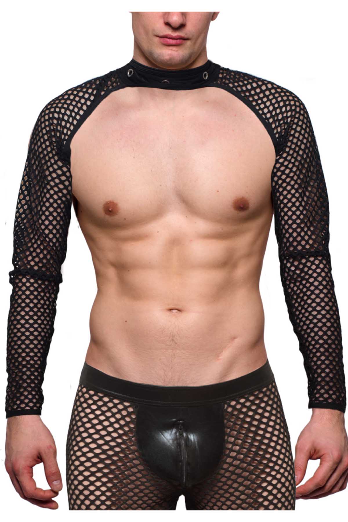 Tartarus Black Fishnet Sleeves