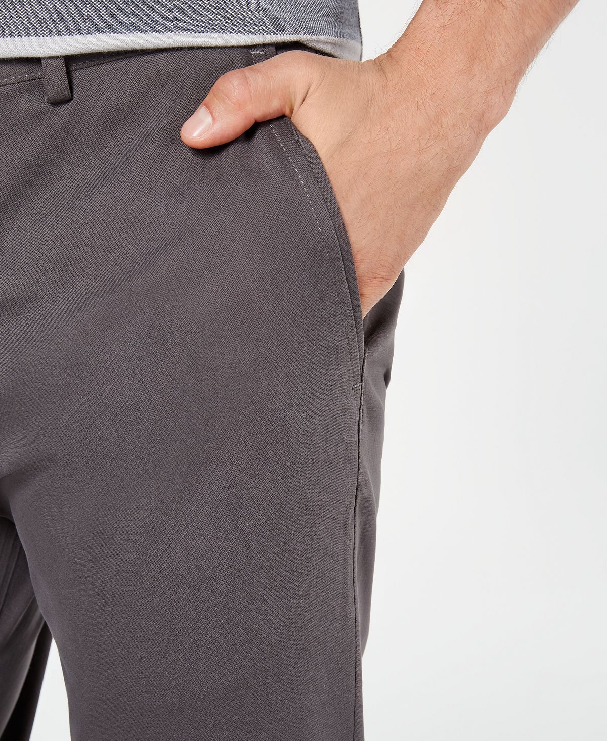 Tasso Elba Luca Flat-front Stretch Pant Kettle