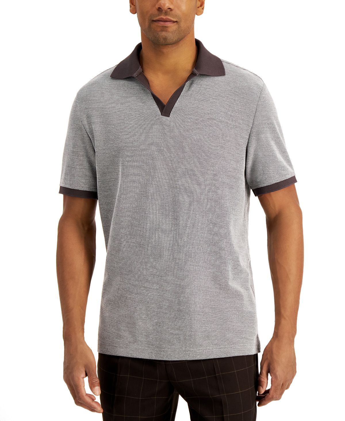 Tasso Elba Siena Novelty Polo Black Coffee