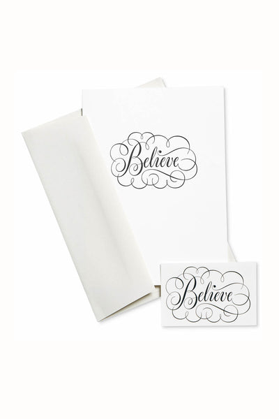 Tattly Believe Card & Temporary Tattoo