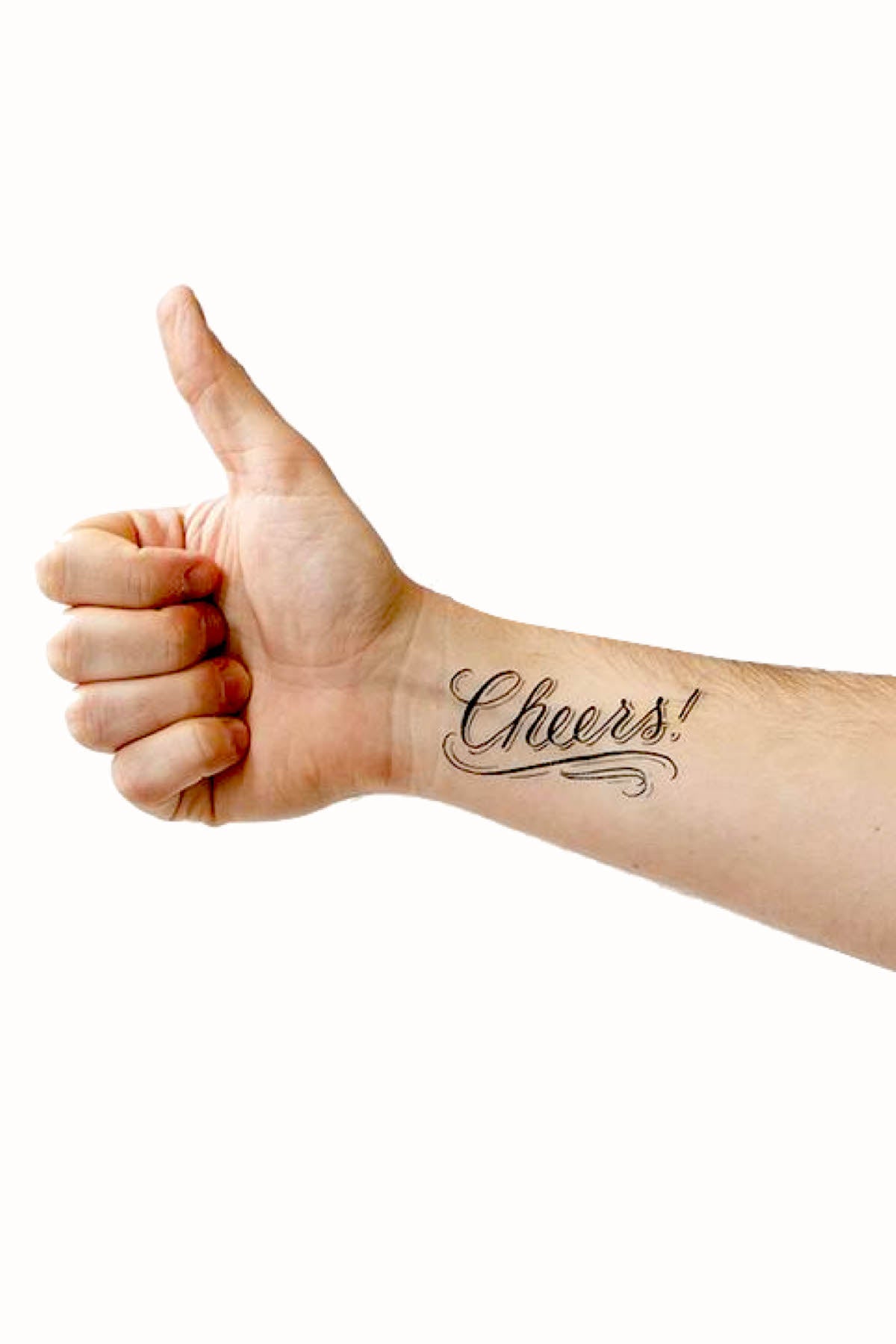 Tattly Cheers Card & Temporary Tattoo