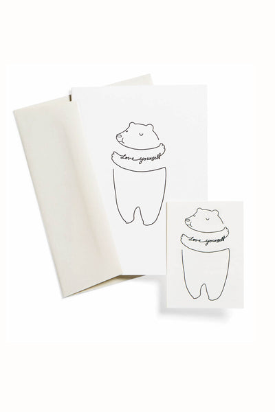 Tattly Love Yourself Temporary Tattoo & Card Set