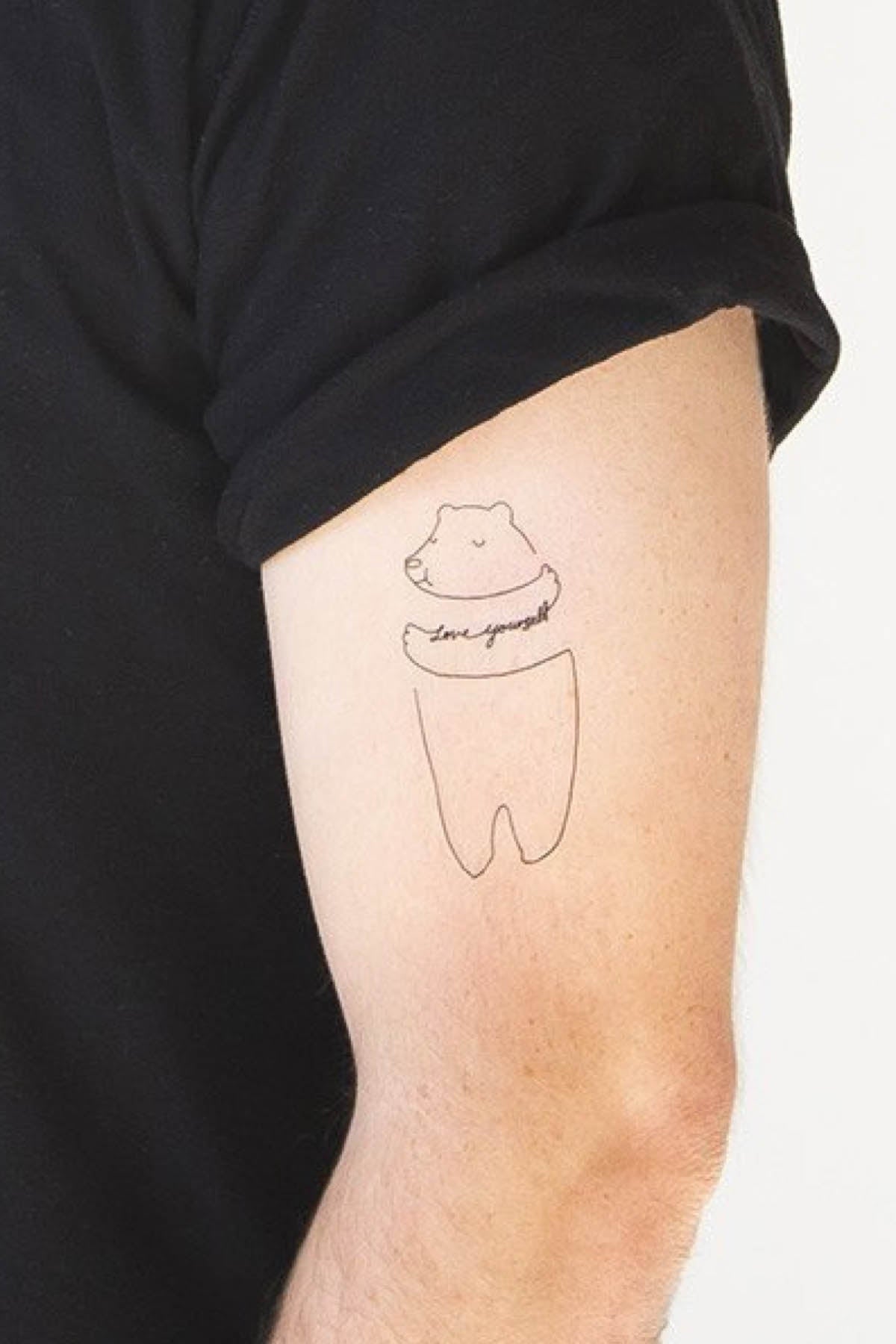 Tattly Love Yourself Temporary Tattoo & Card Set