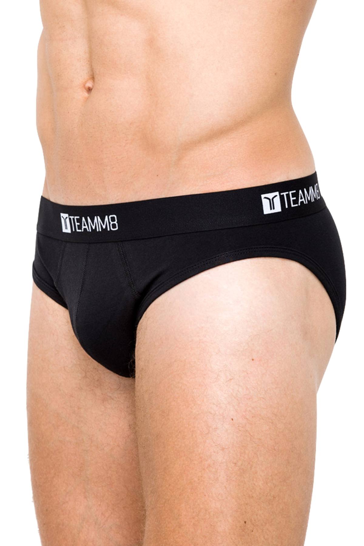 Teamm8 Black Super-Low Brief
