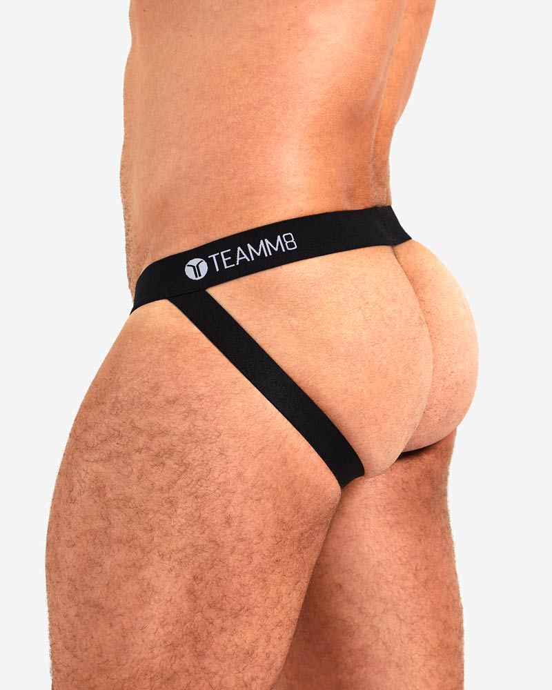 Teamm8 Black Super Low Jockstrap
