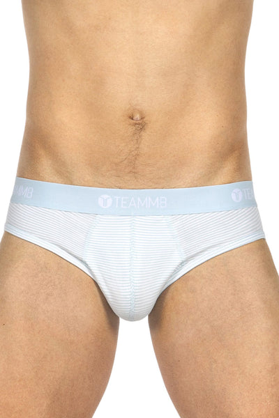 Teamm8 Blue Super Low Stripe Brief