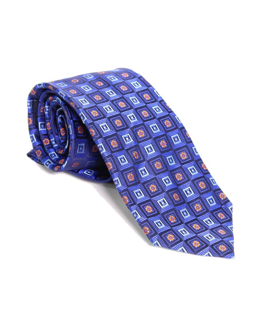 Ted Baker Mens Neck Tie Blue Gradient Square