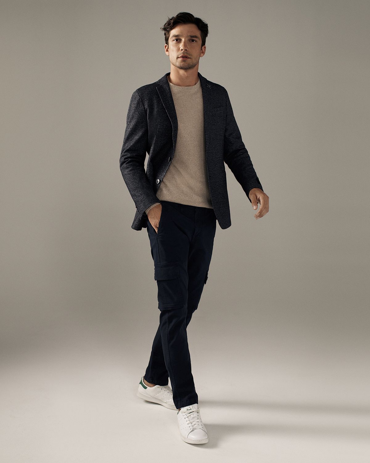 The Men's Store Cashmere Crewneck Sweater Oatmeal