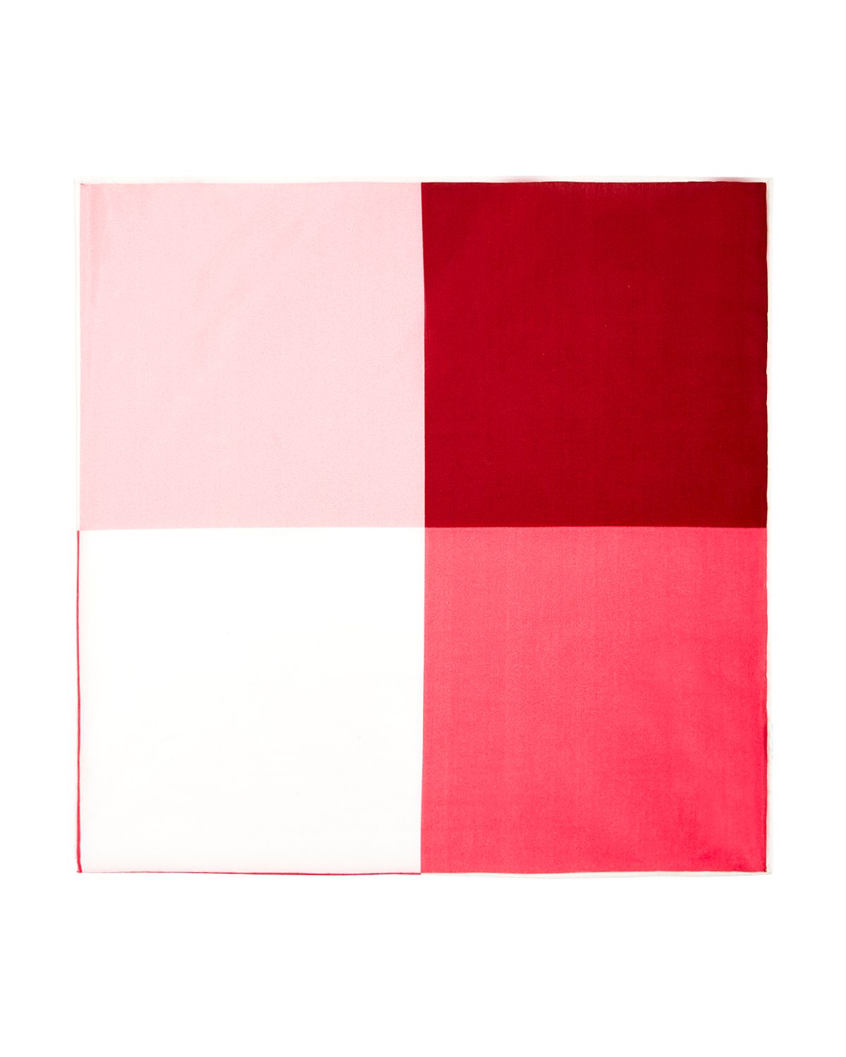 The Men's Store Color-block Quad Pocket Square Berry