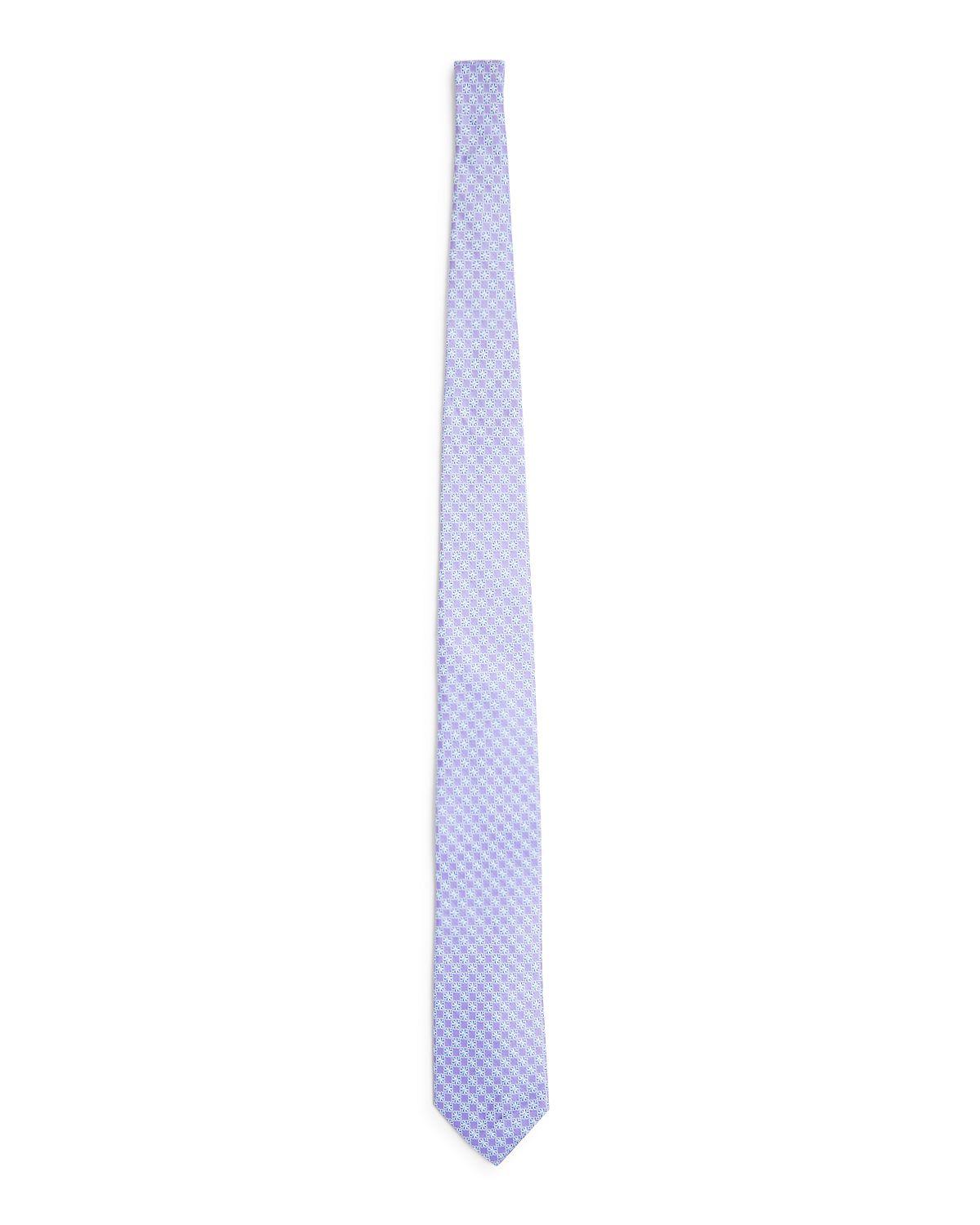 The Men's Store Florette Neat Silk Classic Tie Lavender