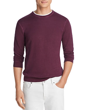 The Men's Store Garment Dyed Crewneck Sweatshirt Wine