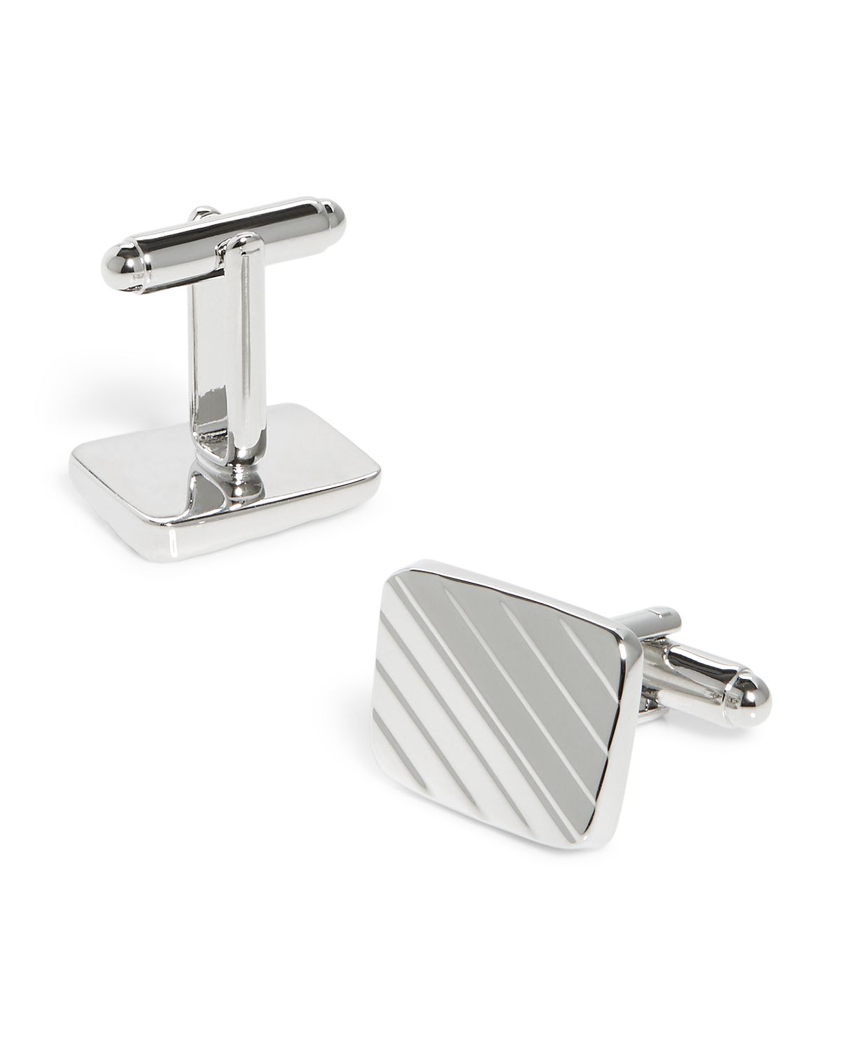 The Men's Store Josh Square Cufflinks Silver