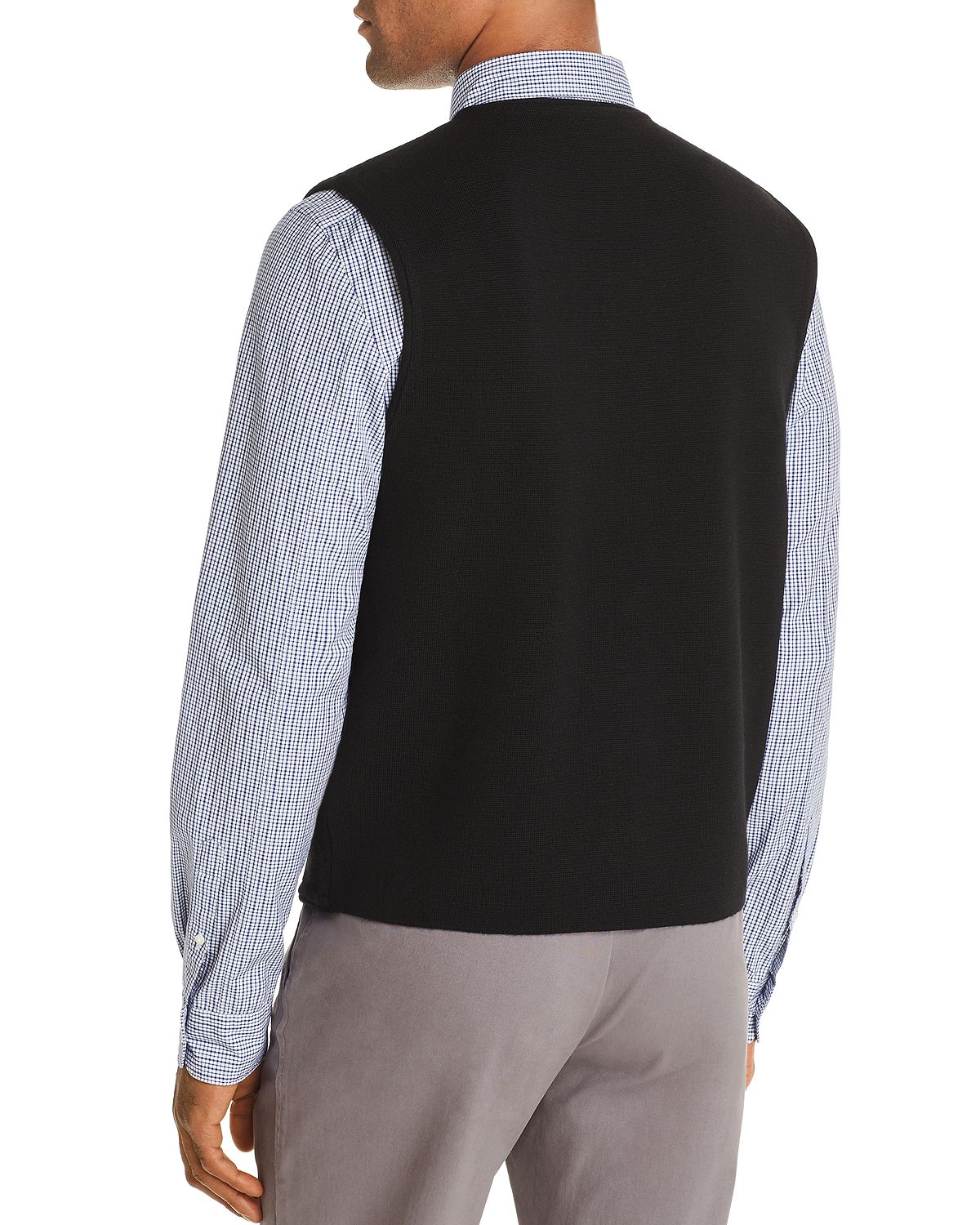 The Men's Store Merino Wool Vest Black