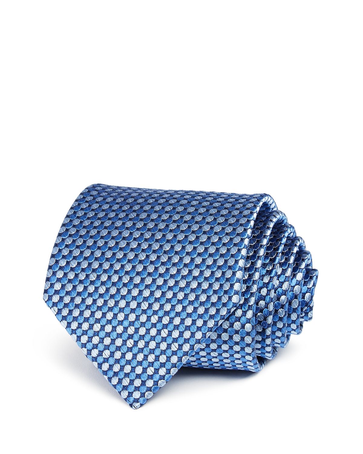 The Men's Store Micro Dot Classic Tie Navy/Blue