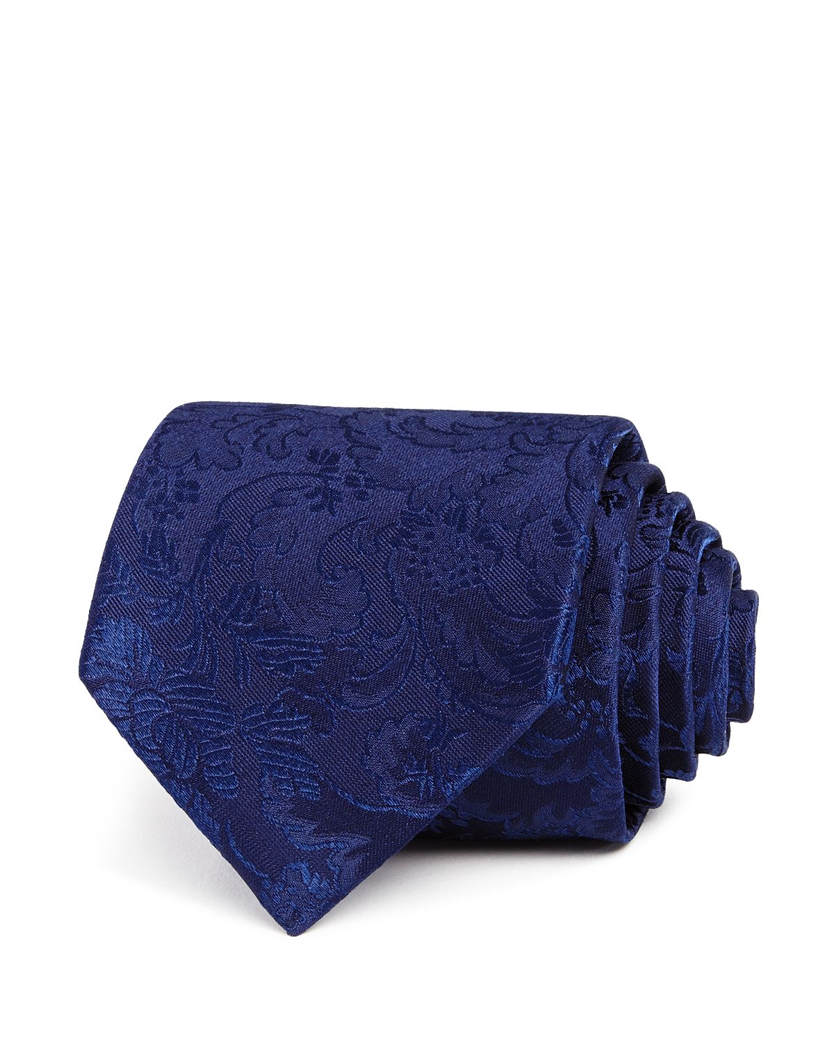 The Men's Store Paisley Silk Classic Tie Navy