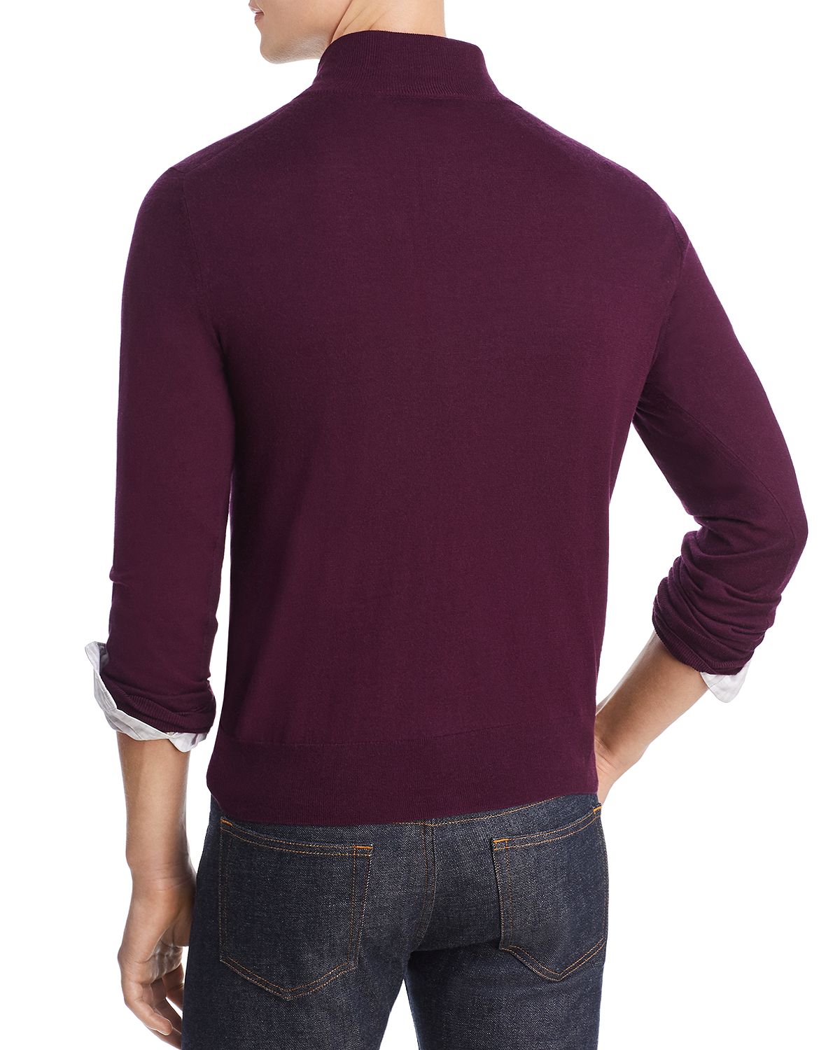 The Men's Store Quarter-zip Sweater Chianti