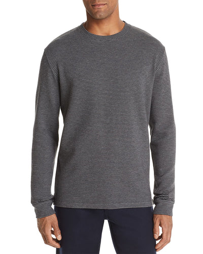 The Men's Store The Store At Bloomingdake's Micro Stripe Long-sleeve Tee Coal Gray