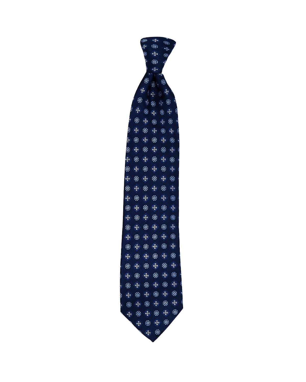 The Men's Store The Store Diamond Florette Classic Necktie Navy/blue