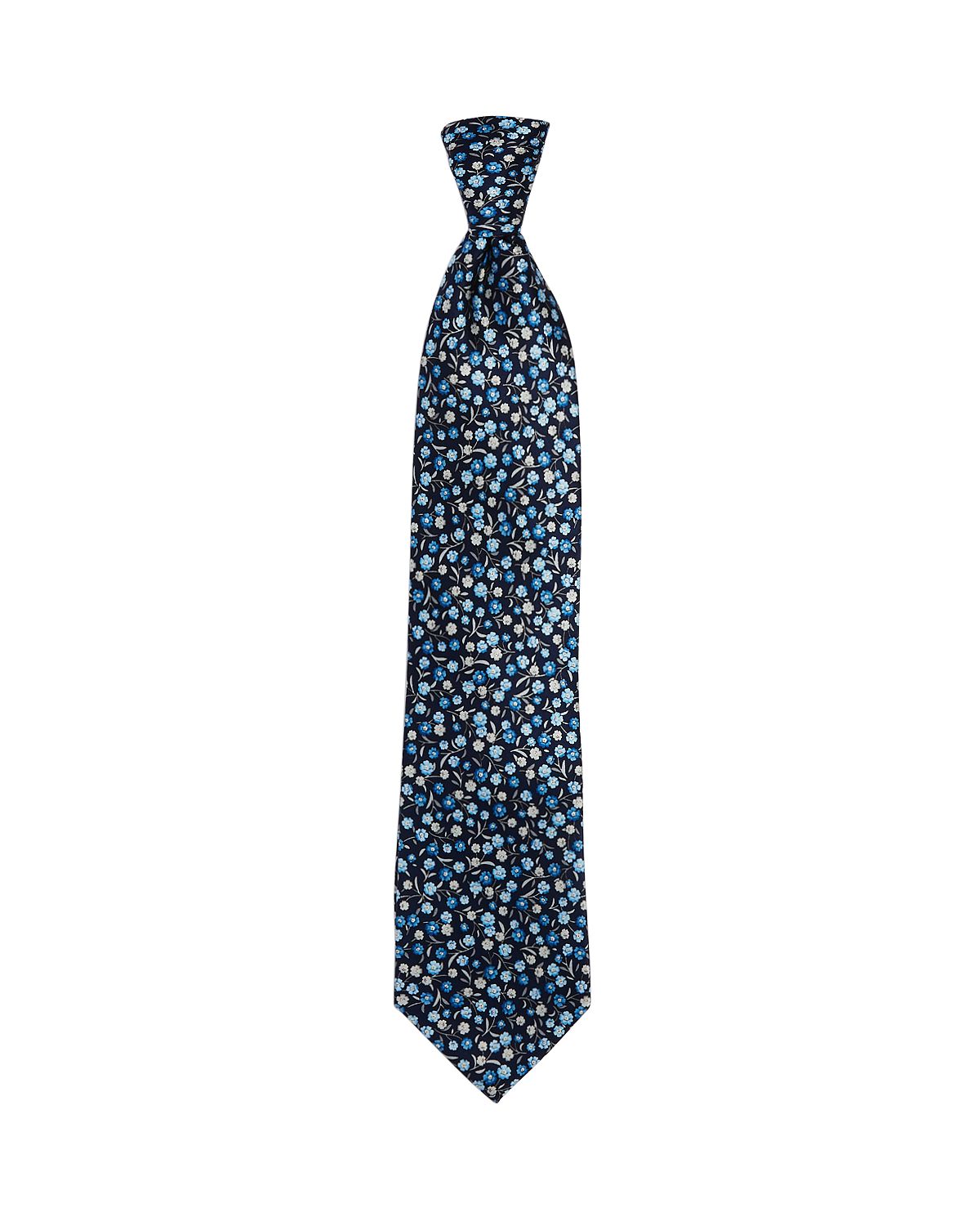 The Men's Store The Store Flower Stem Classic Necktie Blue