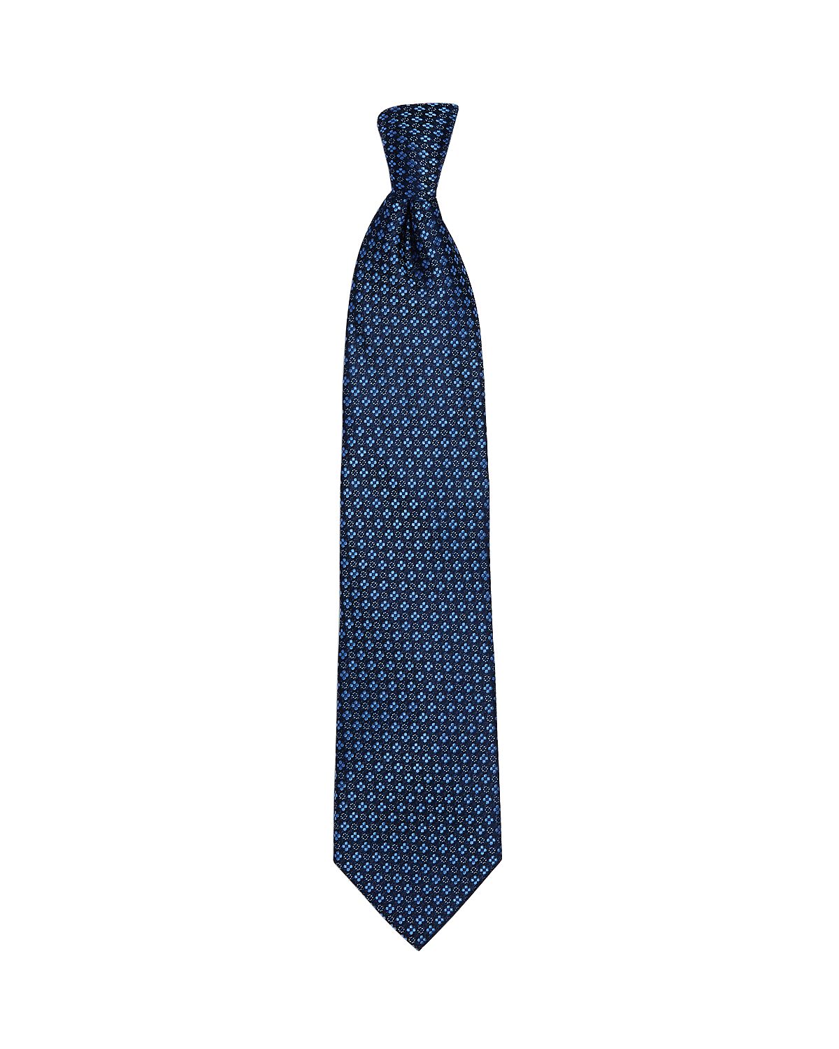 The Men's Store The Store Mini Flower Dot Classic Necktie Navy/Blue