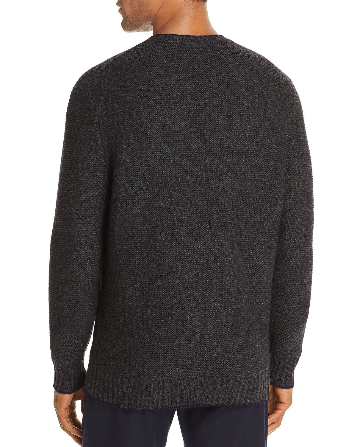The Men's Store Tipped Crewneck Sweater Coal