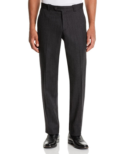 The Men's Store Wool Mlange Classic Fit Pants Charcoal