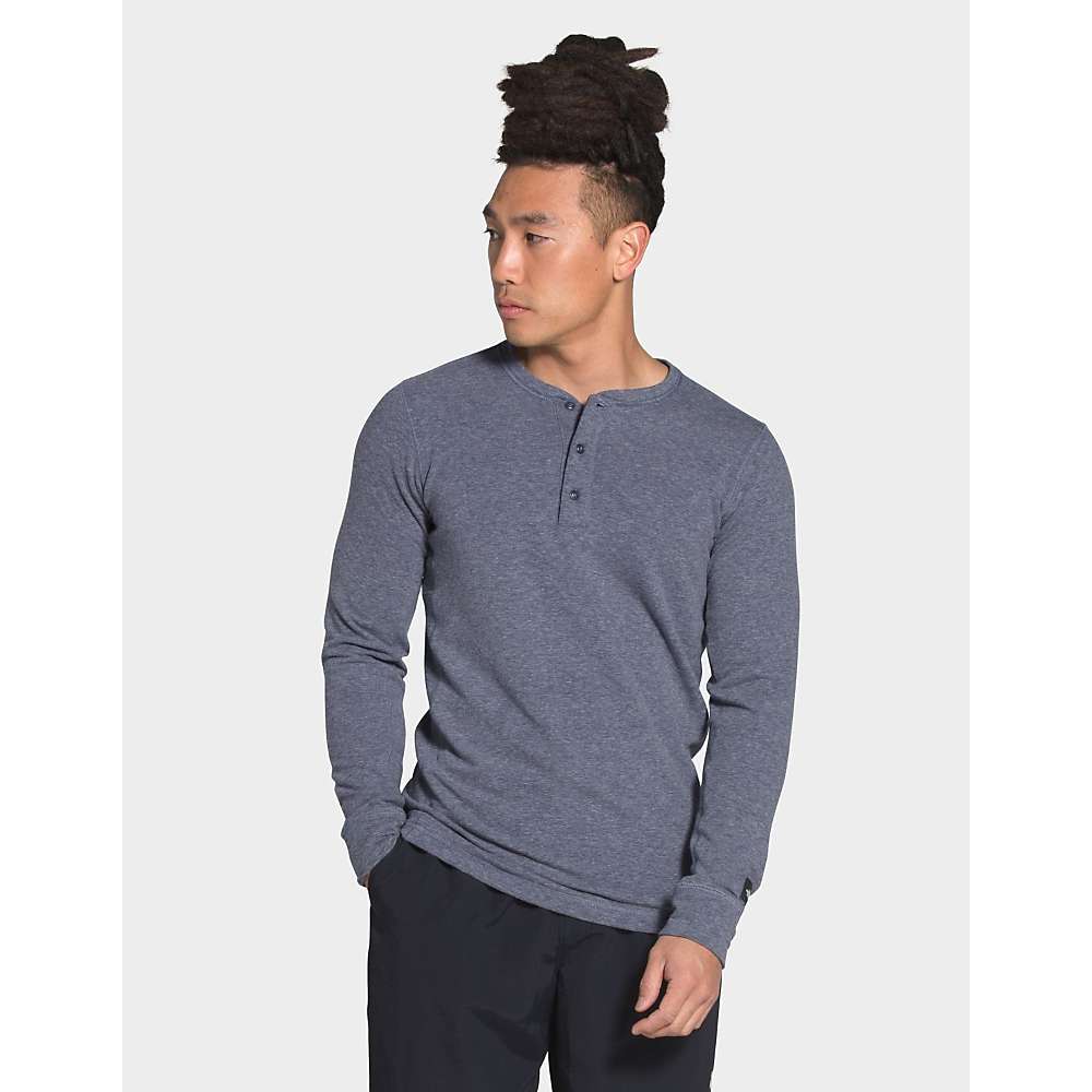 The North Face Men's TNF Terry LS Henley Heather Navy