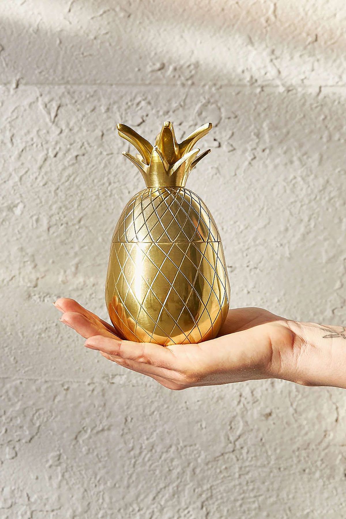 The Pineapple Co. Gold 12oz Pineapple Tumbler