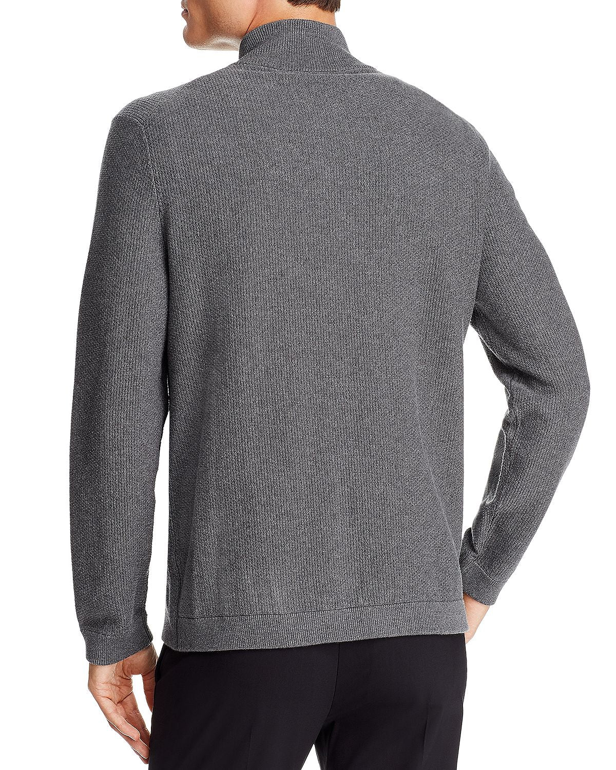 Theory Dellen Breach Front-zip Cardigan Gray Heather