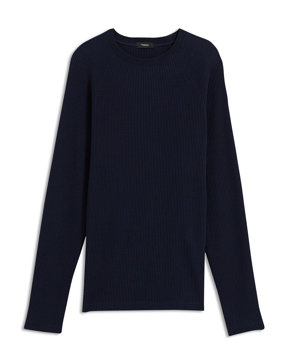 Theory River Waffle Knit Organic Cotton Sweater Eclipse