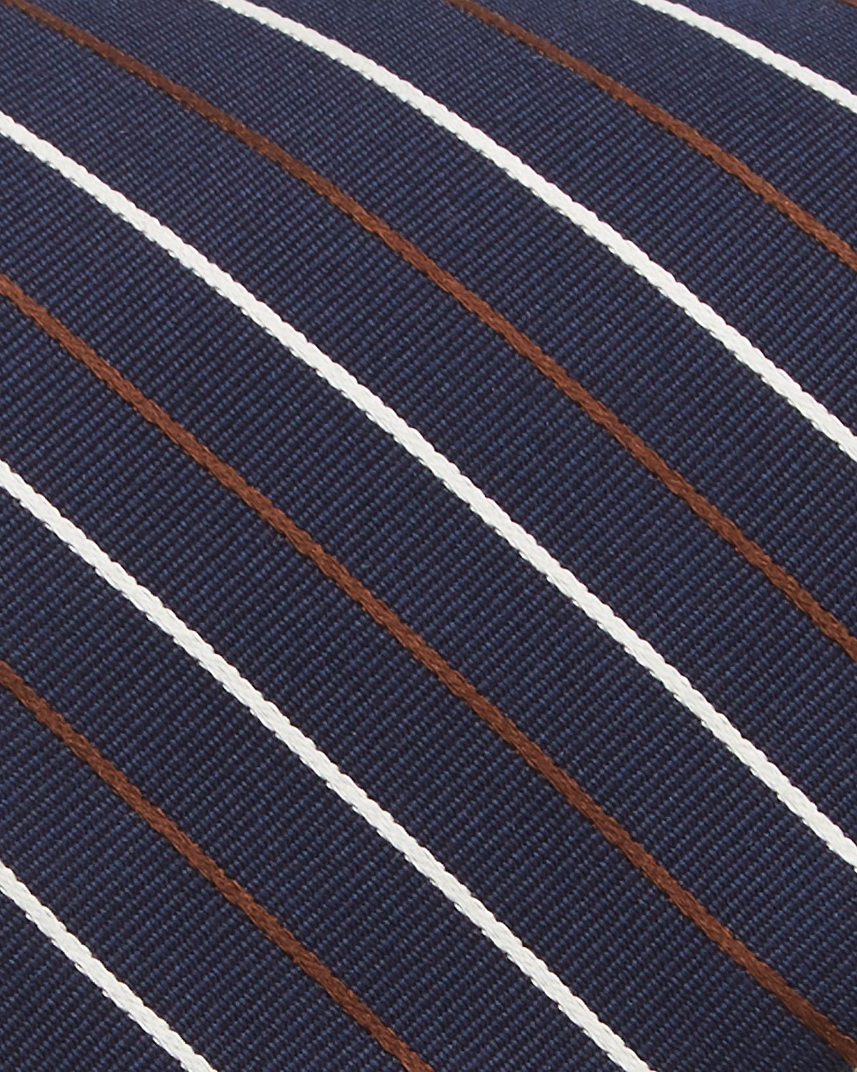 Theory Roadster Alport Striped Silk Skinny Tie Blue