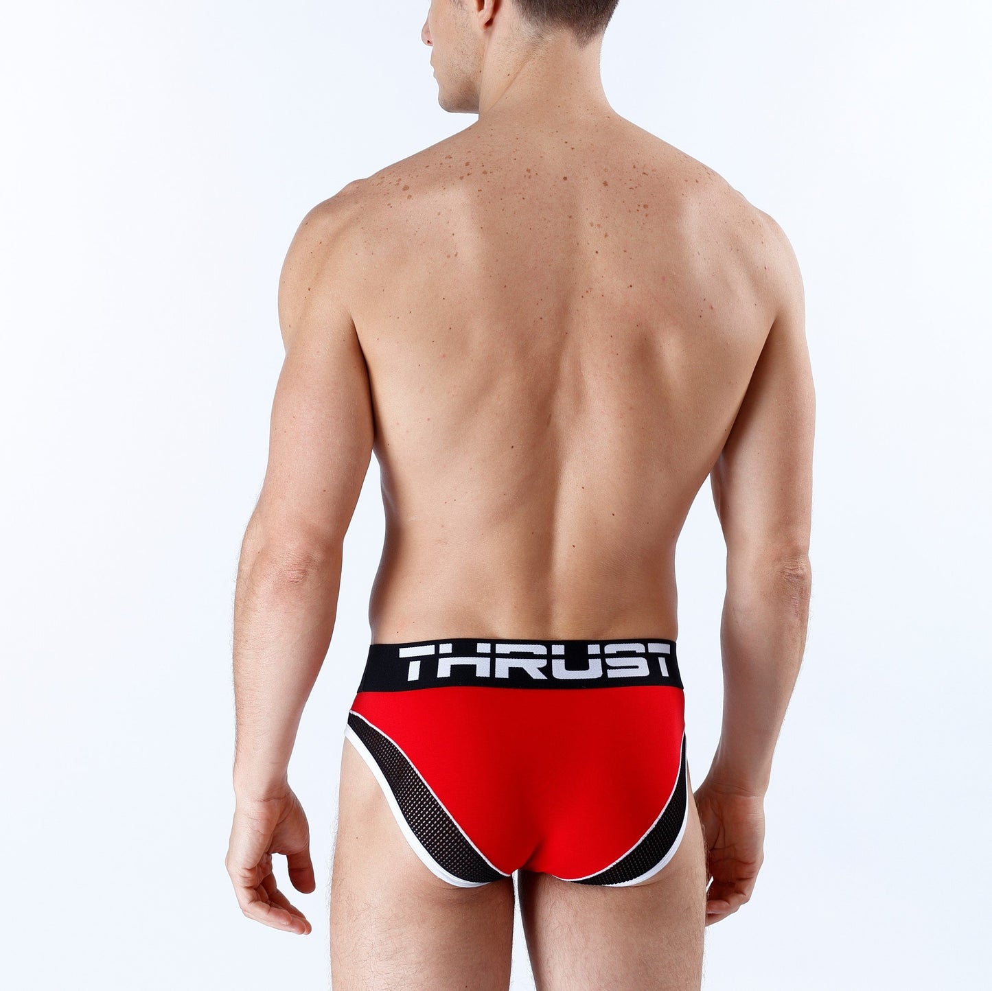 Thrust Sport Mesh Brief Red