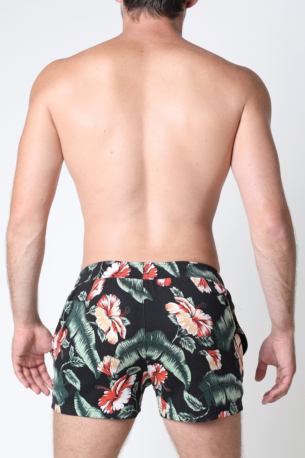 Timoteo Black Floral Avalon Short