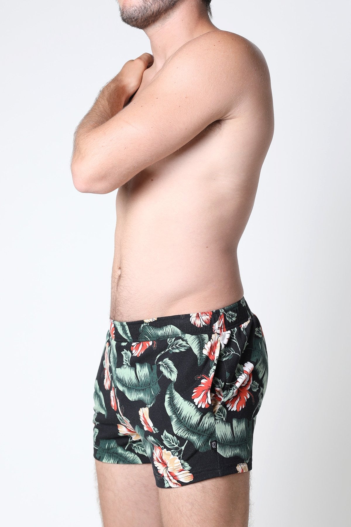 Timoteo Black Floral Avalon Short