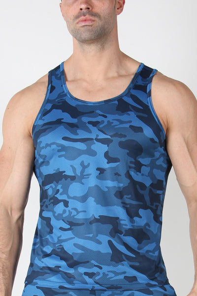 Timoteo Blue Aero Sport 2.0 Tank Top