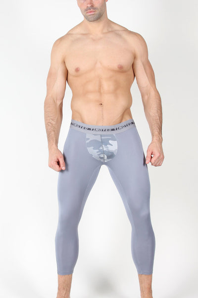 Timoteo Grey Aero Sport 2.0 Compression Legging