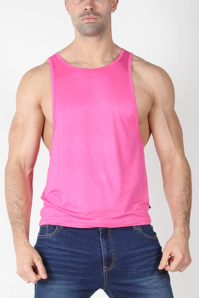 Timoteo Pink Calypso Solid Tank Top