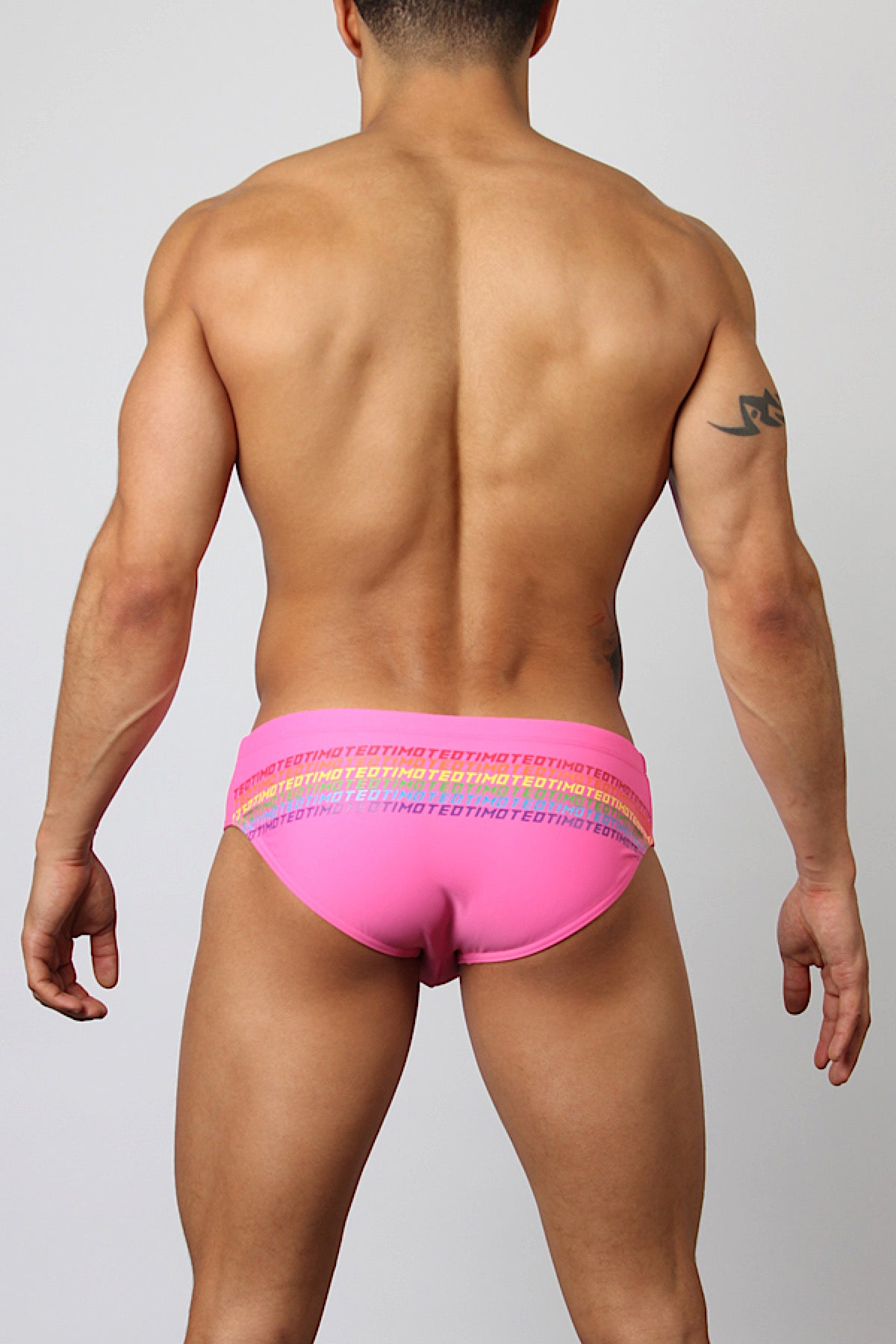 Timoteo Pink PRIDE-19 Ltd. Edition Swim Brief