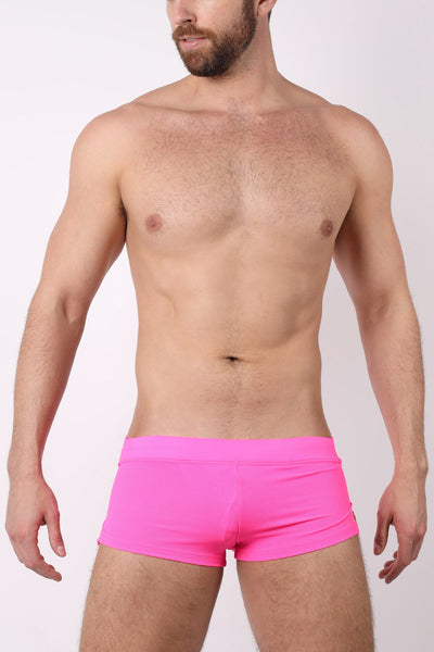 Timoteo Solid Pink Pool Party Mesh Short w/ Jockstrap