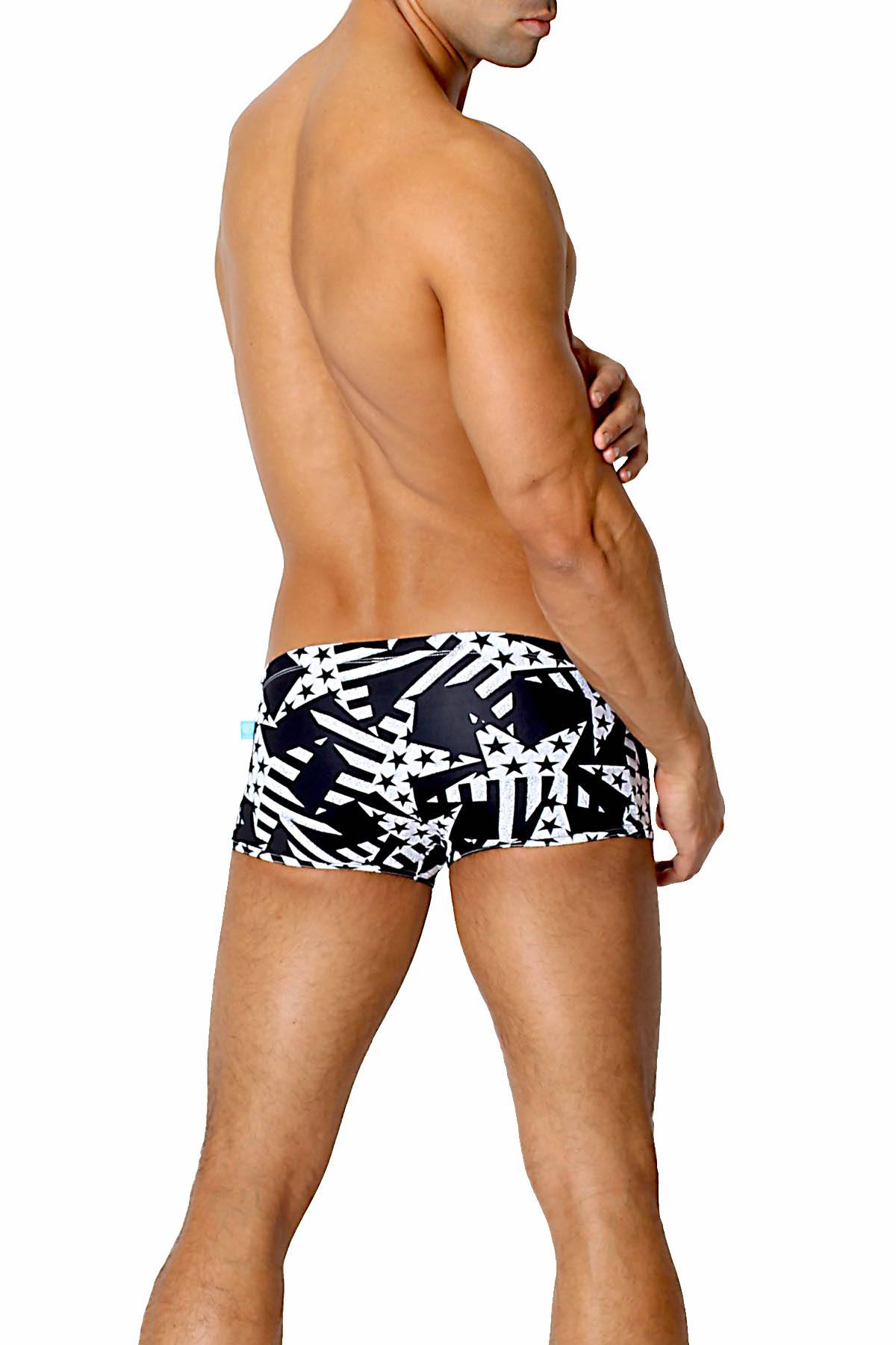 Timoteo Star/Stripe Open-Water Swim Trunk