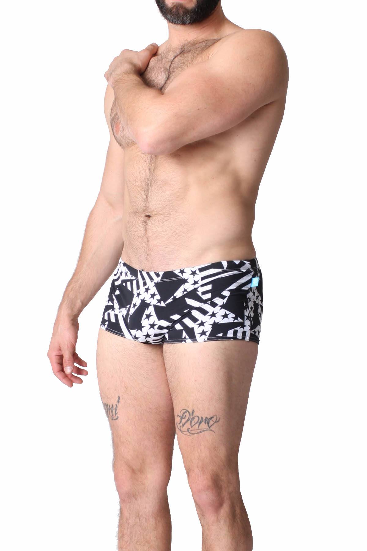 Timoteo Star/Stripe Open-Water Swim Trunk