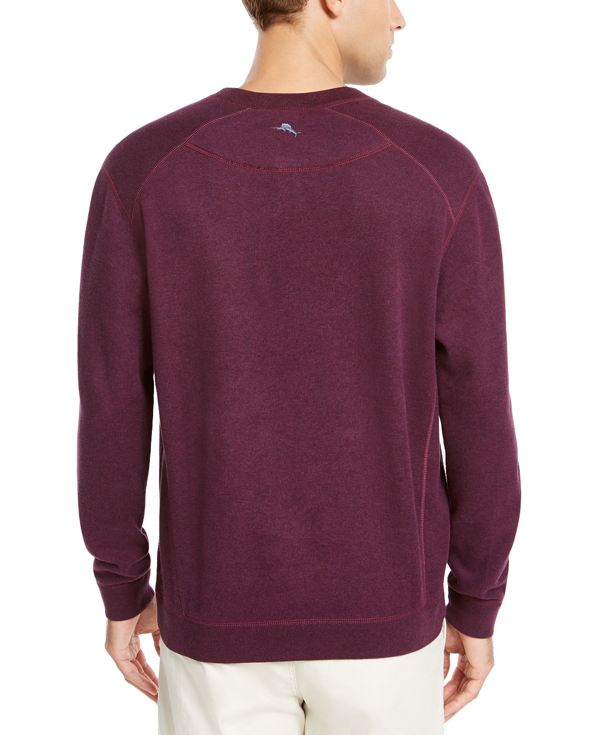 Tommy Bahama Flip Side Classic-fit Reversible Split-neck Sweater Port Heather
