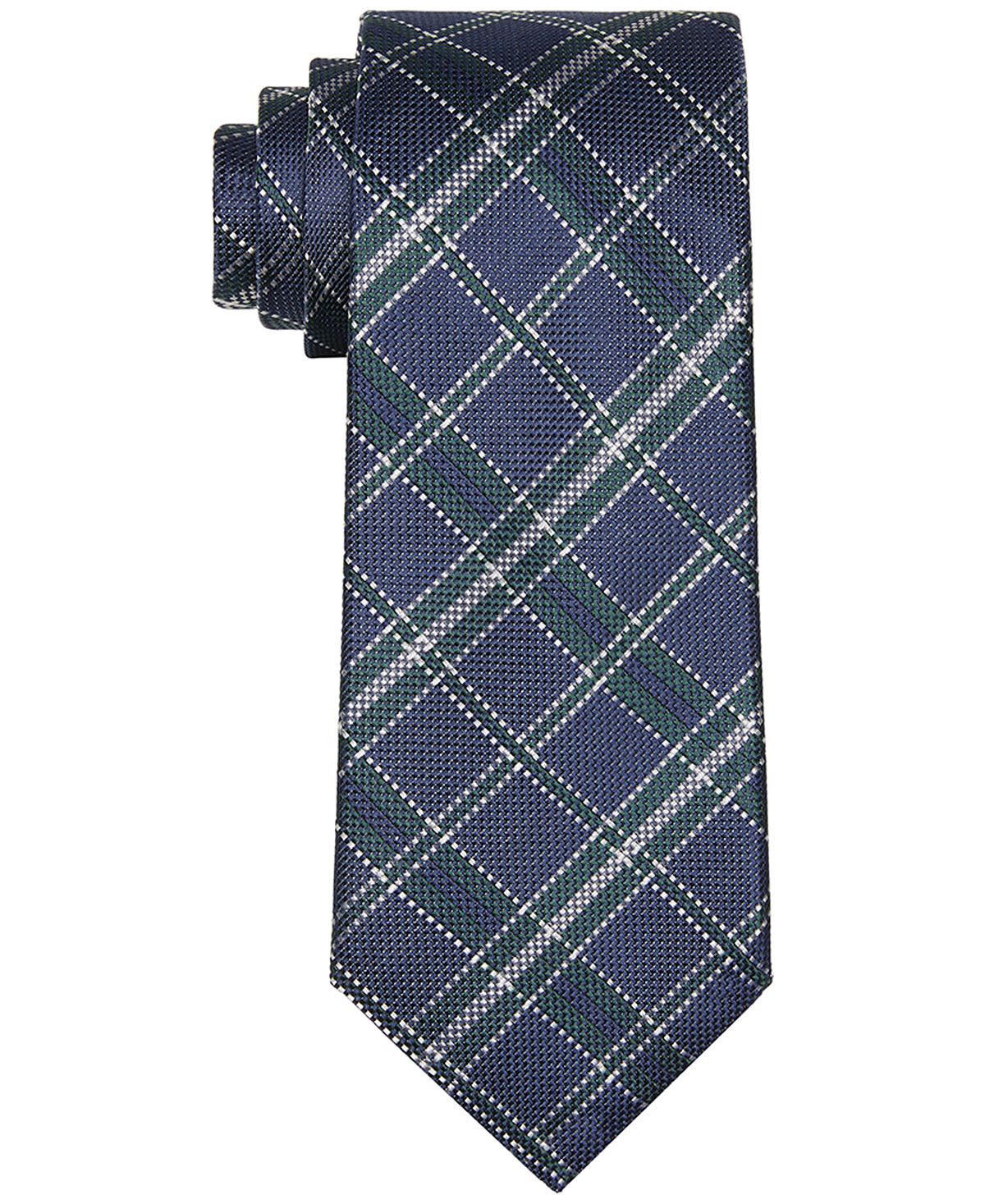 Tommy Hilfiger Bold Leo Check Tie Green