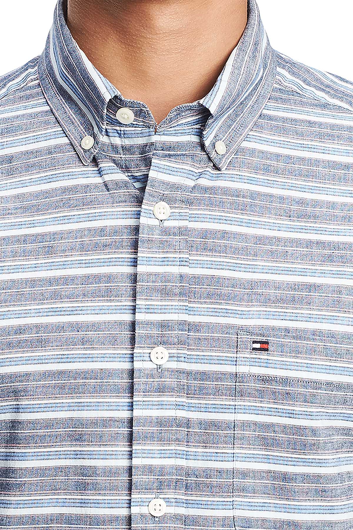 Tommy Hilfiger Corydalis Blue Meyer Stripe Shirt