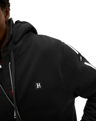 Tommy Hilfiger Embroidered Logo Hoodie Jet Black