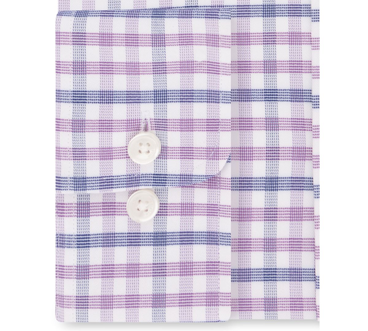 Tommy Hilfiger Fitted Performance Stretch Flex Collar Check Dress Shirt Mauve