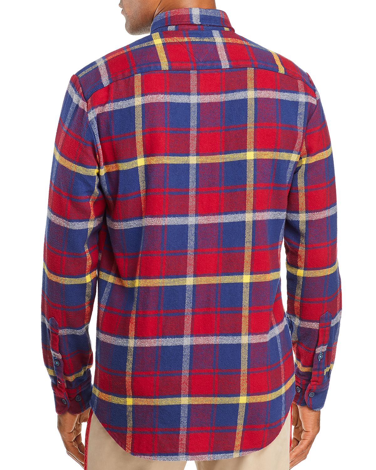 Tommy Hilfiger Heavy Flannel Button-down Shirt Rhubard
