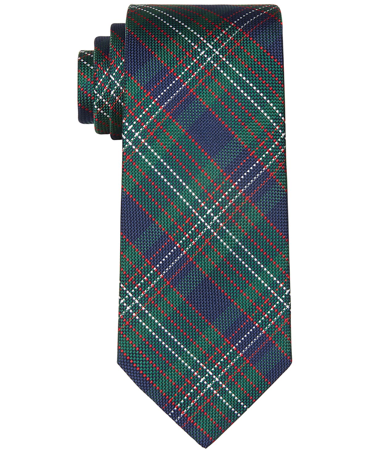 Tommy Hilfiger Lux Tartan Tie Green