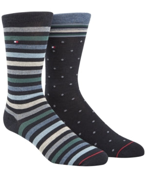 Tommy Hilfiger Men's 2-Pk. Printed Socks