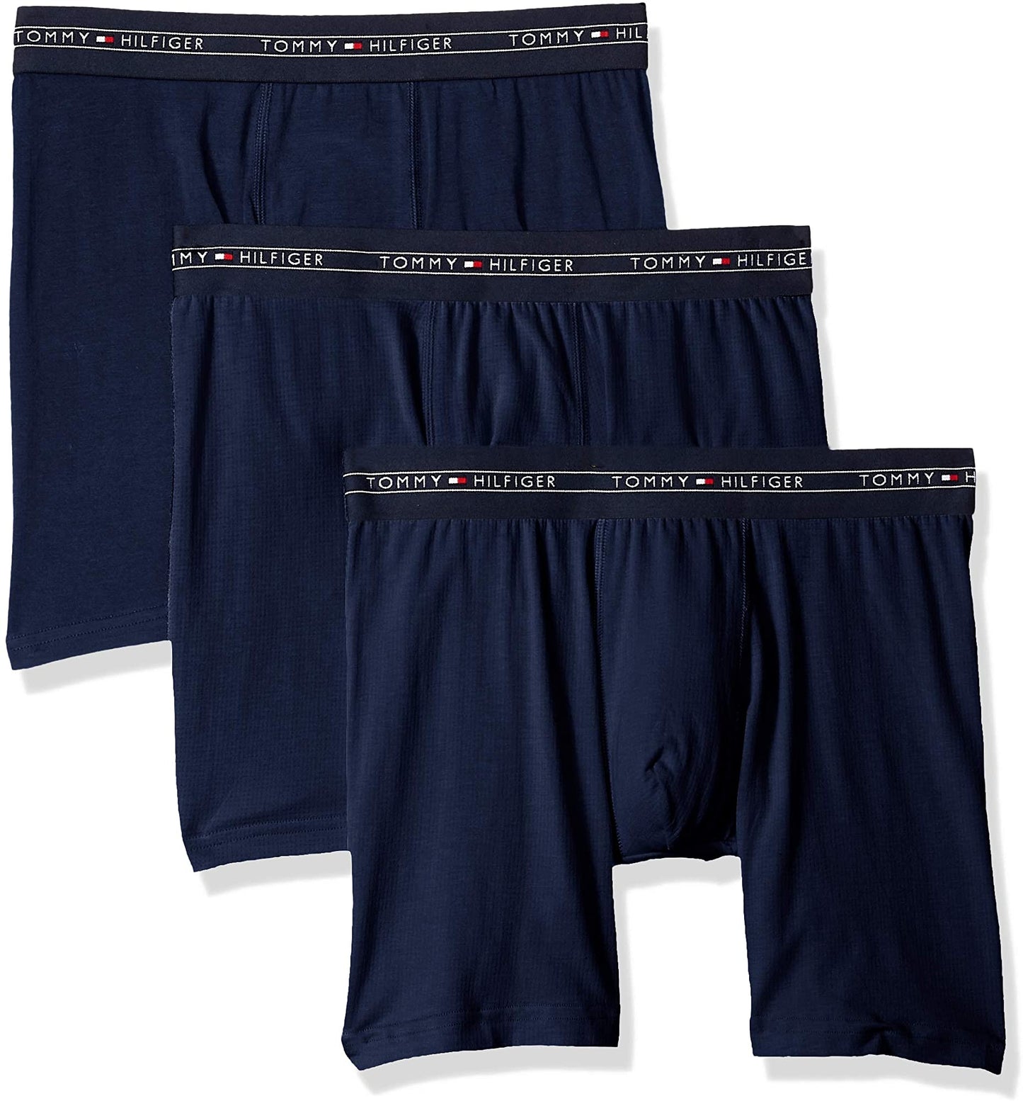 Tommy Hilfiger Men's Cotton Air 3 Pack Boxer Brief Navy